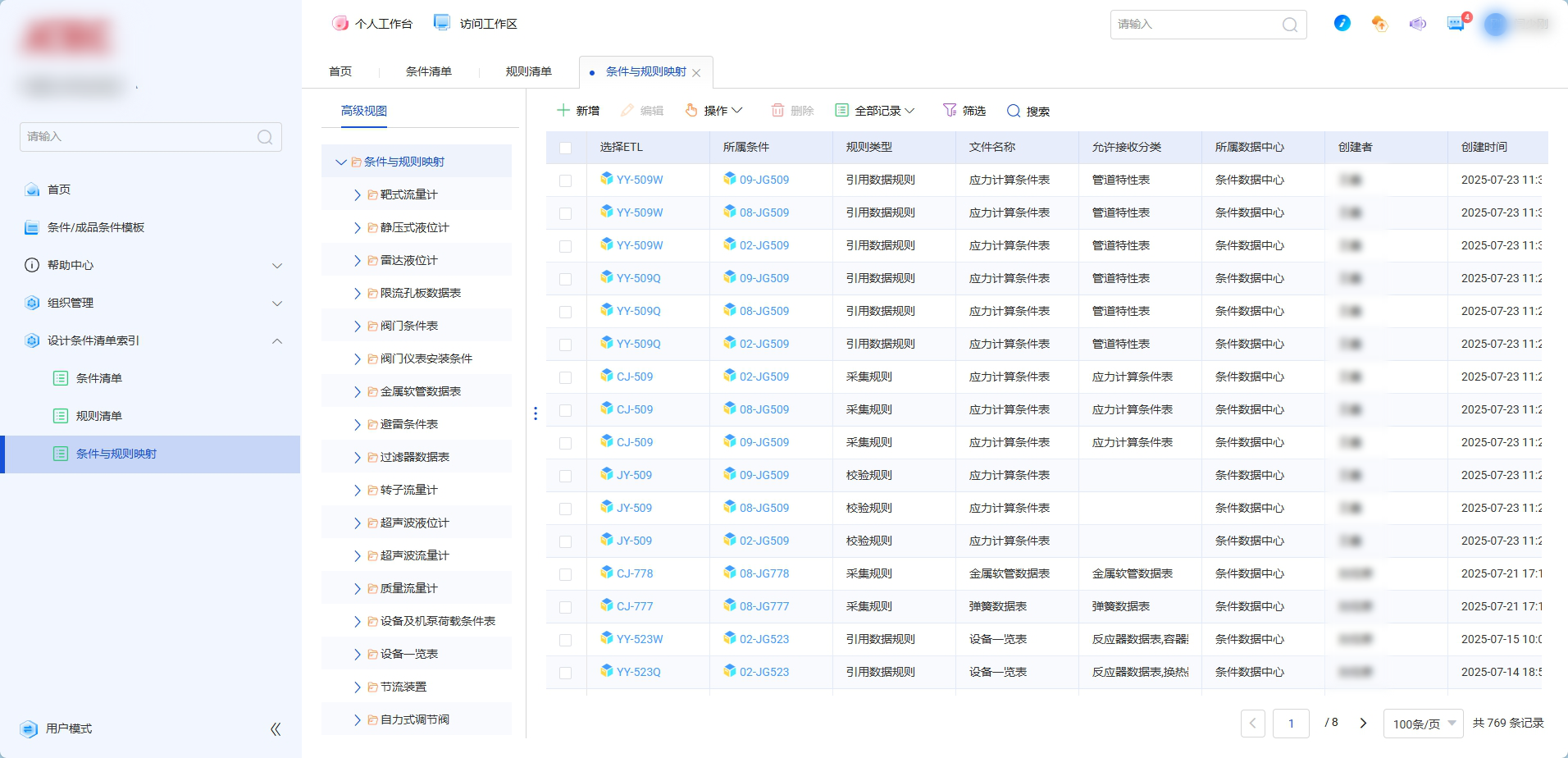模板和规则管理